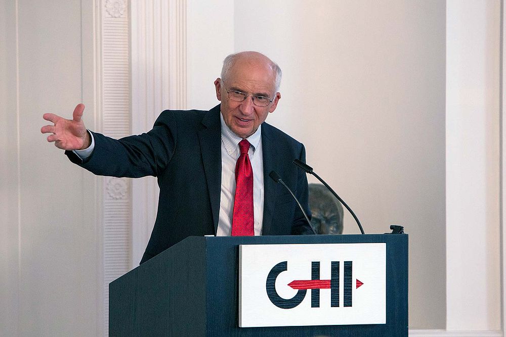 Konrad Jarausch delivering the 2013 German Unification Symposium / Hertie Lecture "Growing Together? Processes and Problems of German Unification"